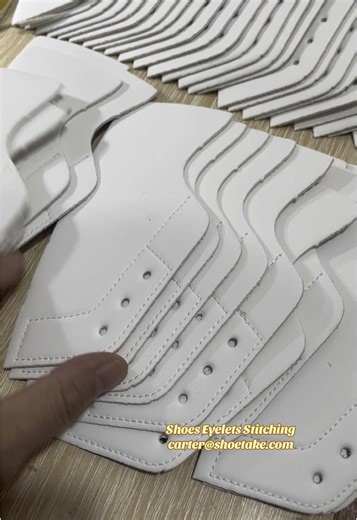Customized Shoes Eyelets Stitching Process