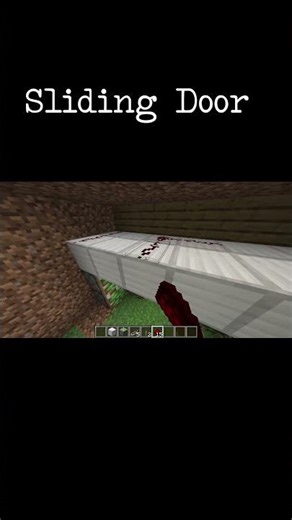 Sliding door in #minecraft #shorts #tutorial
