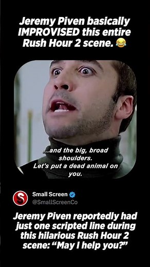 Jeremy Piven IMPROVISED This Rush Hour 2 Scene 😂
