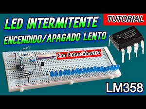 Flashing LED on slow off ``Fading LED LM358´´