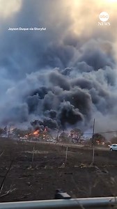 103K views · 1.2K reactions | Ferocious wildfires in Hawaii fueled by strong winds and very dry conditions have burned over 1,800 acres across Maui and the Big Island, burning down structures and prompting multiple evacuations. https://trib.al/rU01Mg1 | ABC News | Facebook