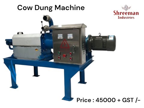 Cow dung logging machine.