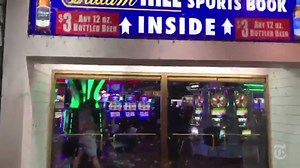 Grasshoppers have invaded Las Vegas, and experts say it could last for weeks. Bright lights, such as the Sky Beam, a powerful column of light that the Luxor hotel and casino emits from the top of its pyramid-shaped building, have become a magnet. Read more: https://nyti.ms/2SKRc22 | The New York Times