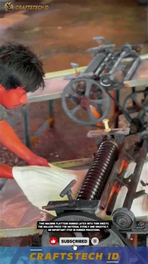Rubber Sheet Rolling Machine for Processing Latex into Flat Sheets Efficiently #machine