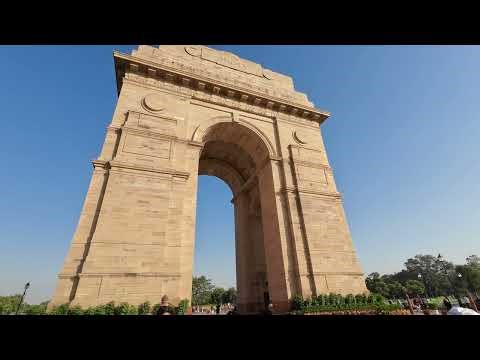India Gate - Walking Tour 4K