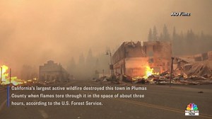 Video shows the Dixie Fire tearing through historic California town