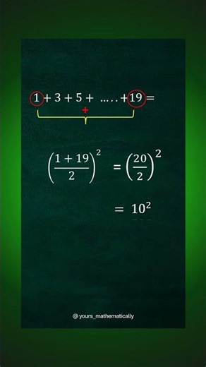 Sum of consecutive odd numbers starting from 1 #maths #squares1to15 # sum of consecutive odd numbers