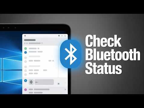 Bluetooth Running in Background on Windows? Here’s How to Check (Step-by-Step)