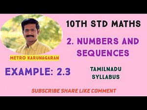10th Std Maths Example 2.3 Show that the square of an odd integer is of form 4q+1 for some integer q