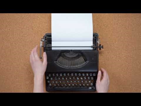vintage typewriter ASMR | relaxing key presses