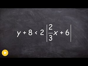 Graphing an absolute value inequality