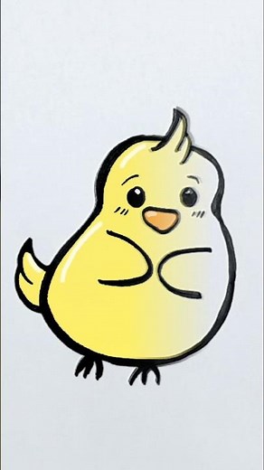 How to Draw a Cute Chick | Easy Kawaii Drawing Tutorial