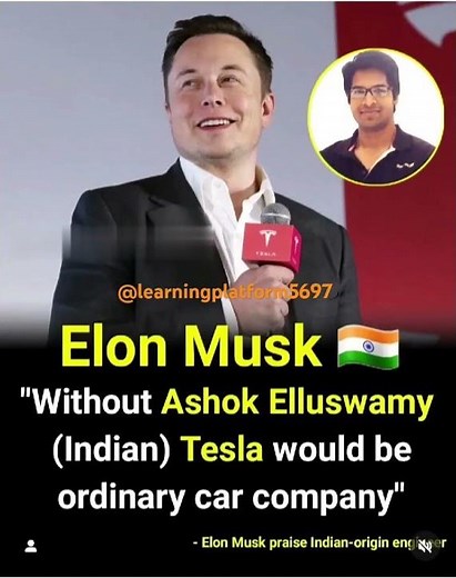Elon Musk praised Tesla's Al/Autopilot software lead Ashok Elluswamy by saying Tesla "would just ...