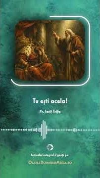 Tu ești acela! | Părintele Iosif Trifa | Oastea Domnului Media #oasteadomnuluimedia#iosiftrifa