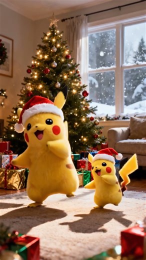 Let’s dance with Pikachu to celebrate Christmas!#anime #magichourai#pikachu #pokemon#christmas #fyp