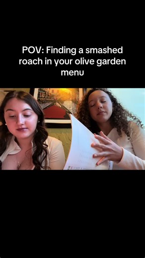Dead Roach Found in Olive Garden Menu!
