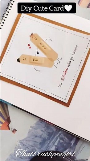 Cute Easy DIY Card Tutorial | Simple Handmade Card Idea🤍🔮 #shortsfeed #handmadecard #diy#art