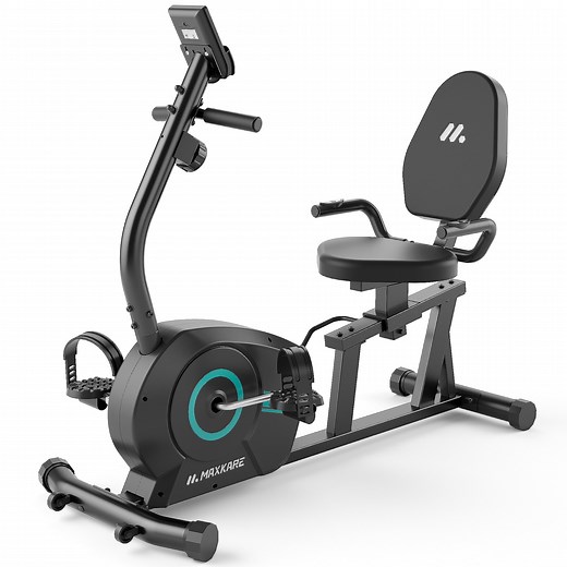 MaxKare Recumbent Exercise Bike with Arm Workout for Indoor, 8 Levels Magnetic Resistance & Seat Adjustable, Silent Stationary Bike for Adult & Seniors, 300lbs - Walmart.com