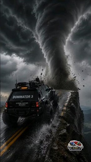 Dominator 3 is going inside the tornado 🌪️ | Storm Chasing | EF3 Tornado Inside | Tornado Movie