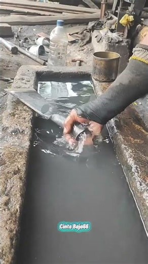 How to make steel more perfect, gilding with water media, blacksmith #fypシ #fypシ゚viral #blacksmith
