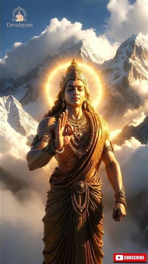 Lord Balaji in Himalayas 🏔️ | Divine Venkateswara in Sacred Mountains | 4K Devotional Visual