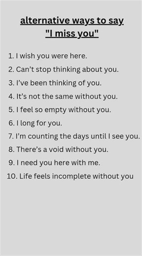10 Heartfelt Ways to Say "I Miss You"