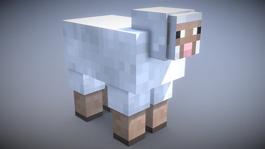 Minecraft - Sheep - Download Free 3D model by Vincent Yanez (@vinceyanez)