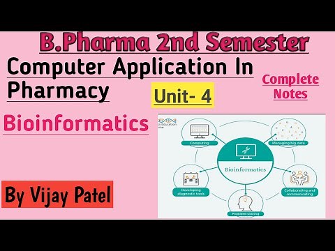 Bioinformatics notes | Computer Application In Pharmacy notes | B.Pharma 2 Semester