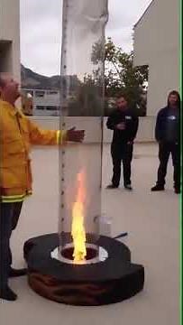 Fire Instructor Demonstrates the Stack Effect in Action
