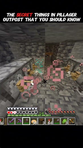 The Secret Things In Pillager Outpost That You Should Know 💀 #minecraft #shorts