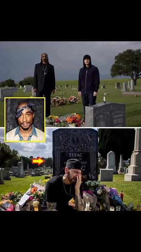 Eminem caught crying at Tupac grave… #apexsounds #pac #2pac #rip #eminem #crying #sad #snoopdog | APEX Sounds