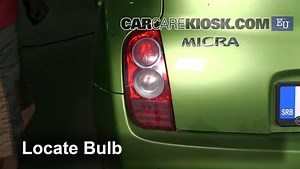 Reverse Light Replacement 2005 Nissan Micra dCi 1.5L 4 Cyl. Turbo Diesel
