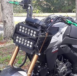 Kawasaki Z125 Pro Double Row LED Headlight Replacement Kit from SportBikeLites