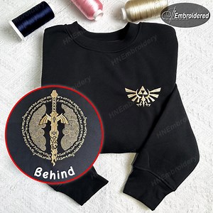 Embroidered Zelda Tears of the Kingdom Sweatshirt: Gamer Gift - Etsy