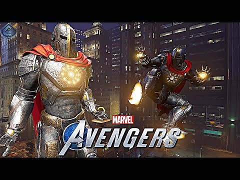 Marvel's Avengers Game - Iron Man Iron Knight Suit Free Roam Gameplay!