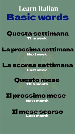 Basic words | Italian lesson For beginners | How to pronounce italian words