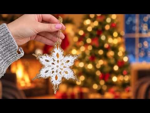🎄CHRISTMAS Crochet Ornaments Easy Tutorial Step By Step 💫⚡Crochet CHRISTMAS Tree Decoration idea