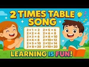 2 Times Table Song for Kids | Learn Multiplication with Fun | Nursery Rhymes