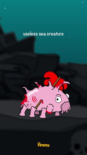 Why the sea pig is the most useless sea creature alive #animalfacts #seacreatures #deepsea