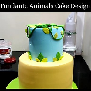 How To Make Fondant Animals Cake Design | Jangal theme Cake Design | Animals Cake Design | Sunil Cake Master