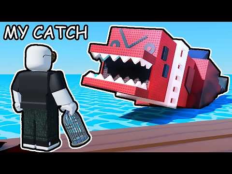 catching LEGENDARY Fish in Roblox cage fishing...