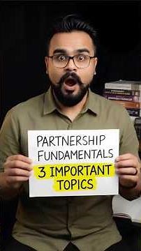 Fundamentals of Partnership class 12 One shot | Accounts chapter 1