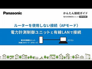 かんたん設定ガイドーAPモード／有線LANで接続 | Panasonic