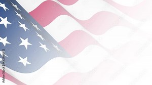 flag american usa background wave fade zoom united america patriot video motion