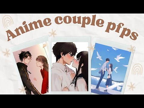 cute anime couple display photo | anime couple pfps🩷