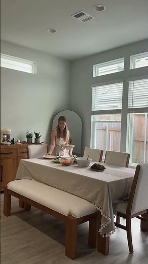 Cozy Dinner Table Setup with Cotton Linen Tablecloth 🤩