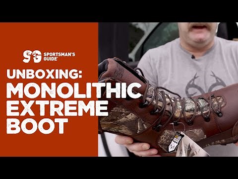 Unboxing The Guide Gear Monolithic Extreme Waterproof Insulated Hunting Boots | Sportsman's Guide
