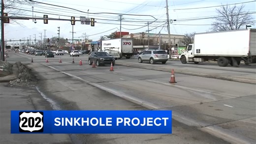 Traffic backs up as PennDOT begins Route 202 sinkhole project in King of Prussia