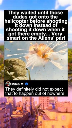 Alien Air Support Destroys Helicopter | Battle: Los Angeles