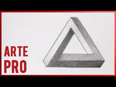 How to draw an impossible triangle - Optical illusion